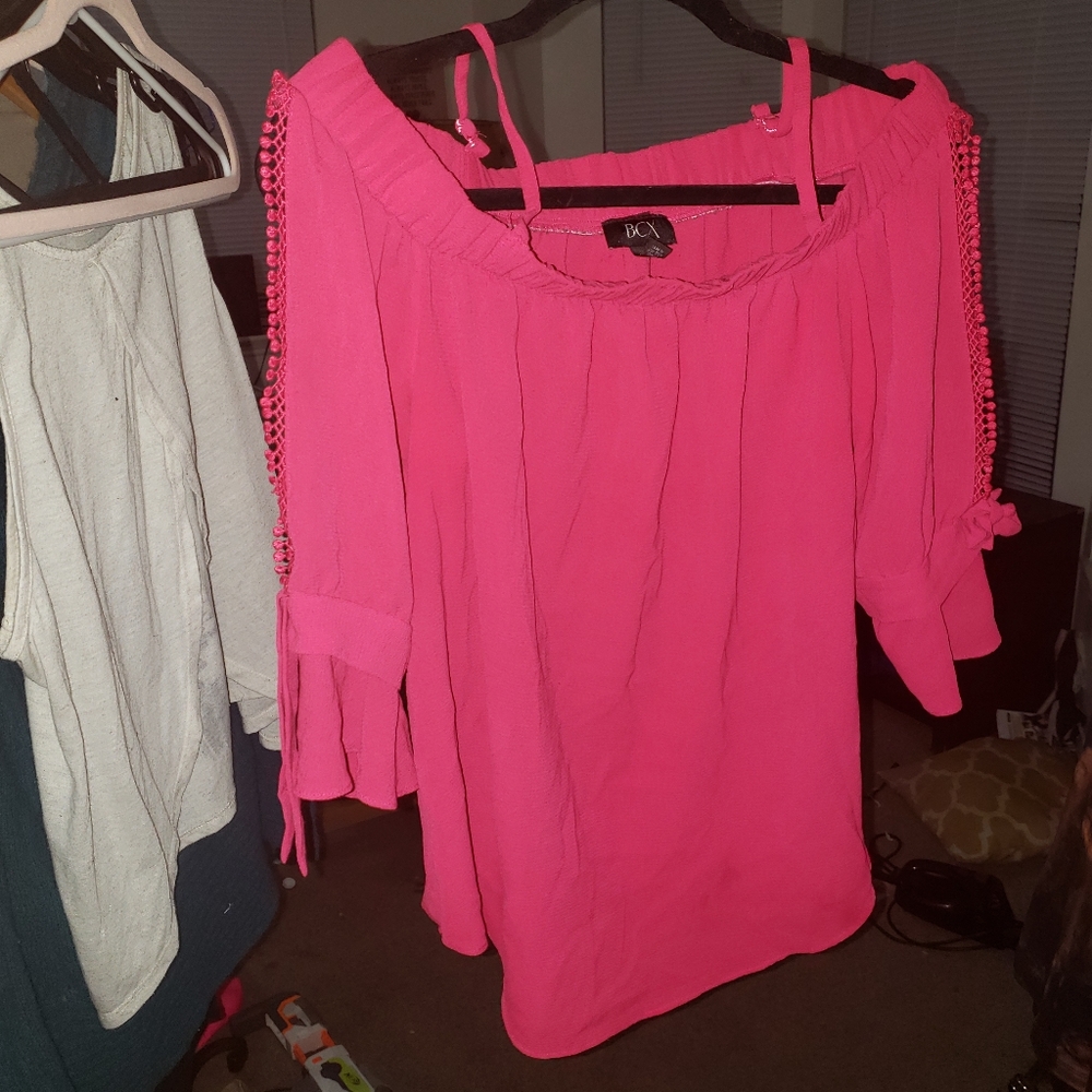Pink bcx crop top shirt obo